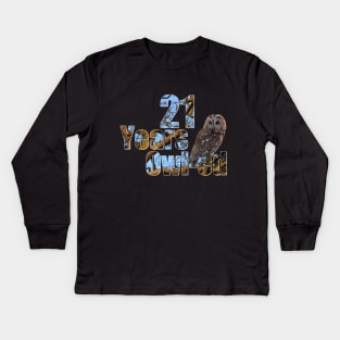 21 years owl-ed (21 years old) 21st birthday Kids Long Sleeve T-Shirt